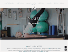 Tablet Screenshot of meganallenpilates.com